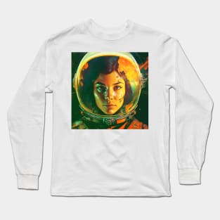 We Are Floating In Space - 39 - Sci-Fi Inspired Retro Artwork Long Sleeve T-Shirt